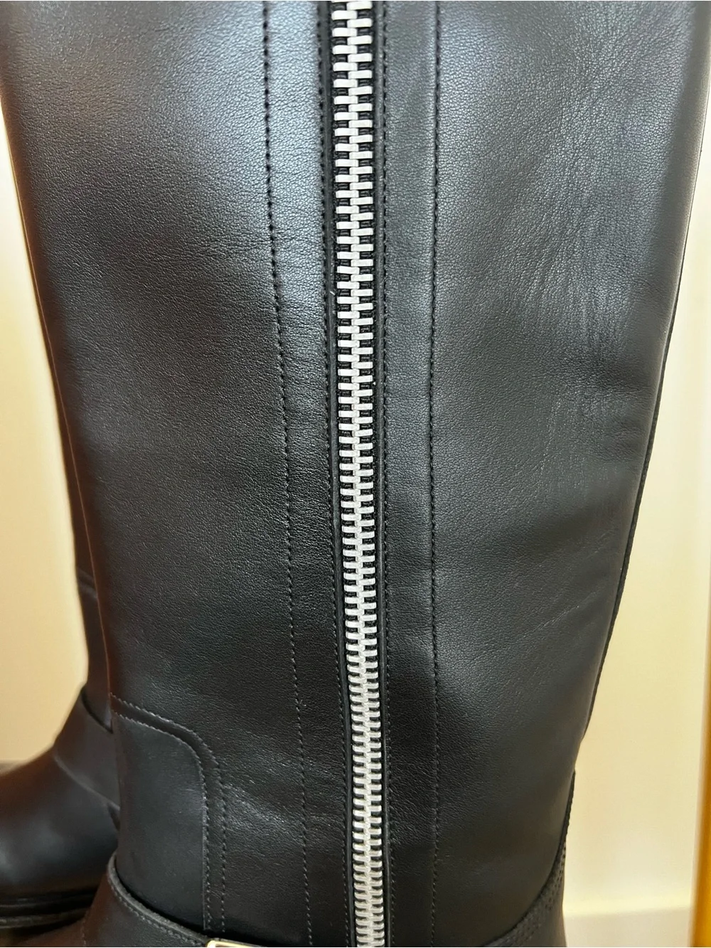 Jeffrey Campbell Just. Crush 2 sided ZipBlack Knee-High Lug Sole Boots - Women's